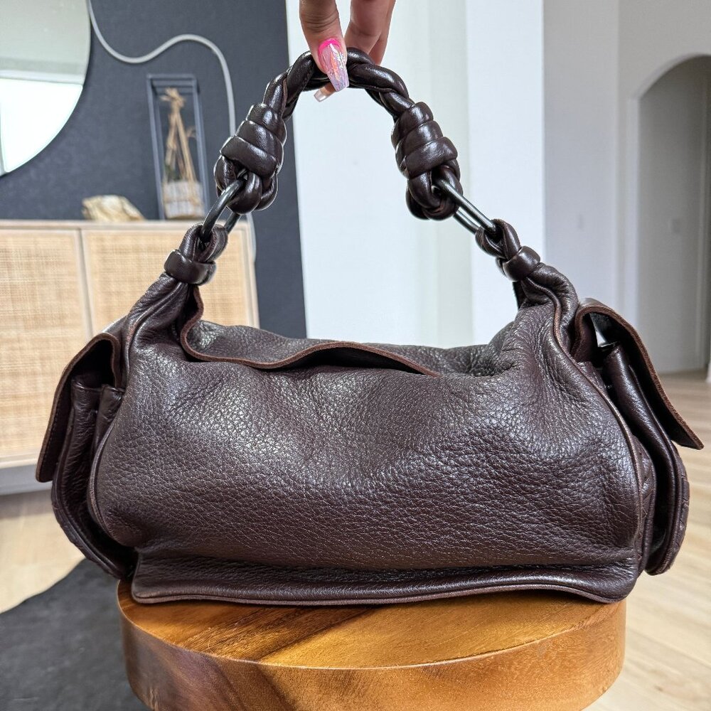 Bottega Veneta Leather Cocker Hobo Bag